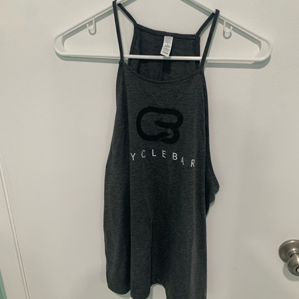Gray CycleBar Y2K Halter Tank Top